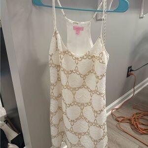 Lilly Pulitzer Cream and Gold Dress